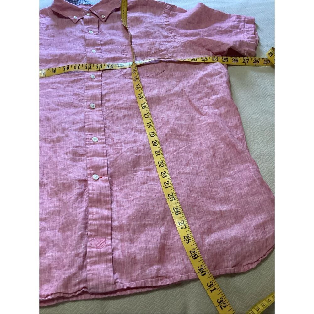 Cremieux Men’s Pink Linen Shirt XL - Picture 2 of 9